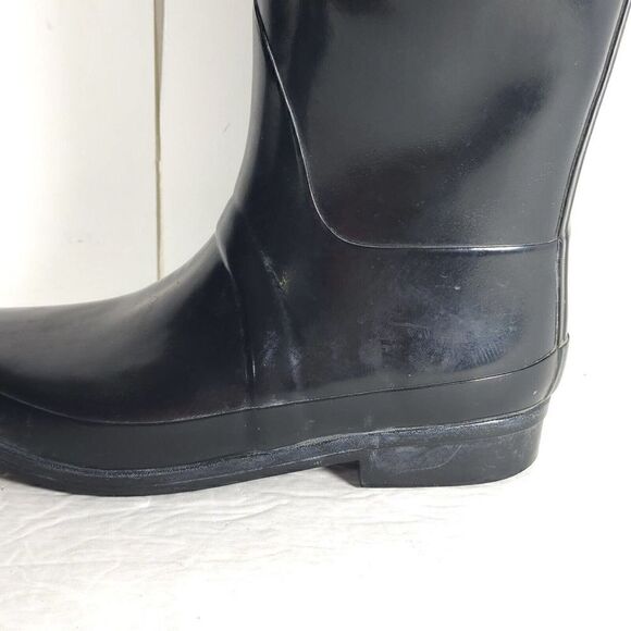 Hunter Women's Rigley US 7 EU 38 Quilted Glossy Tall Rubber Rain Boots - Picture 15 of 15